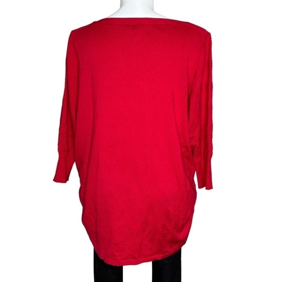 Lane Bryant red ruched side top NWT 26 / 28 - Picture 2 of 6
